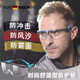 JCZS德國護目鏡勞保防飛濺防灰塵不起霧防風(fēng)沙防塵摩托車(chē)騎行防護眼鏡 【耐刮擦】黑框流線(xiàn)型