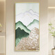 觀(guān)棠貝殼手繪裝飾畫(huà)輕奢玄關(guān)掛畫(huà)客廳沙發(fā)背景墻壁畫(huà)入戶(hù)走廊高檔油畫(huà) A春和景明 60*120cm 真·貝殼手工油畫(huà)