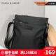 COASX & KAEADCK男包輕奢斜挎包大容量公文包休閑小背包商務(wù)單肩包潮流牛津布 【黑色】胸包旅行包手機包防潑水 通勤包多功能旅游隨身輕便出門(mén)戶(hù)外