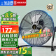 鉆石牌（DIAMOND）電風扇臺式趴地扇工業(yè)風扇工廠強力趴地風扇大功率落地扇商用地扇臺地扇除甲醛坐地扇 20寸雅典黑【八檔強風】2米線