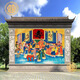 祠堂壁畫(huà)定制瓷磚福祿壽天宮賜福子孫滿(mǎn)堂迎背墻影壁三官送福 款式一 平面亮光0.01平方