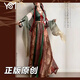 翊尚美漢服成人女2025新款全套原創(chuàng)唐褙子古風(fēng)國(guó)風(fēng)套裝女齊腰顯瘦八破裙 紅色【印花上衣+古風(fēng)裙+里衣】 L 【適合100-115斤】