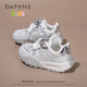 達(dá)芙妮女童鞋運(yùn)動(dòng)鞋2025新款兒童夏款鞋子單網(wǎng)透氣老爹阿甘鞋 白色36碼