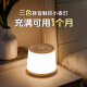大頭人（datouren）小夜燈嬰兒喂奶哺乳夜燈臥室床頭燈氛圍睡眠起夜燈充電觸摸拍拍燈