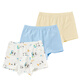 幼嵐（ALLBLU）allblu幼嵐【不卡褲】兒童內(nèi)褲男童女童25春夏新款四角平角短褲 混色 男童云白+冰河藍+檸檬黃 3條 120 cm