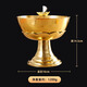 七寶蓮油燈 供佛銅碗油燈家用長(cháng)明燈佛燈佛前供燈酥油燈佛供燈 6寸銅碗油燈【配燈芯架】【適合液體酥油】