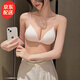 JERRIE MOCK美背前扣內(nèi)衣女超薄夏季無(wú)鋼圈法式三角杯無(wú)痕細(xì)帶文胸罩沙灘款 白色【單文胸】 L (80AB/75C)