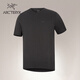ARC'TERYX始祖鳥(niǎo) KADEM CREW SS 透氣 男子 速干短袖T恤 Black Heather/黑灰色 M