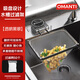 OMANTI廚房水槽過(guò)濾網(wǎng)架吸盤(pán)剩飯剩菜防堵廚余垃圾洗碗殘渣一次性瀝水網(wǎng) 過(guò)濾支架【透明黑銀】+50網(wǎng)