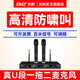 先科無(wú)線(xiàn)話(huà)筒真U段一拖二一拖四麥克風(fēng)會(huì )議主持 KTV專(zhuān)業(yè)舞臺家用K歌高保真手持話(huà)筒M-19 M-19一拖二麥克風(fēng)