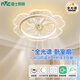雷士（NVC）風(fēng)扇燈客廳吊扇隱形餐廳現代歐式簡(jiǎn)約 薦【荷花全光譜】42W丨智控搖頭