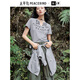 太平鳥(niǎo)【商場(chǎng)同款】女裝2025年夏季新款坑條針織T恤A3CNF2471 灰色 M 160