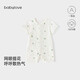 babylove嬰兒短袖連體衣夏季純棉網(wǎng)眼透氣寶寶衣服哈衣清新薄款爬服夏裝