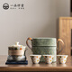 一品仟堂旅行茶具套裝便攜式快客杯一壺三杯戶外露營(yíng)蓋碗單人功夫茶杯禮品