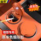 標彈適用于理想L6L7L8L9煙灰缸車(chē)載夜光防灰防水汽車(chē)MEGA內飾配件用品 理想通用【咖啡煙灰缸】原車(chē)橙