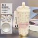 謫仙閣ins新款保溫杯卡通可愛(ài)水杯子女生高顏值陶瓷內膽咖啡杯316不銹鋼 316陶瓷內膽咖啡杯-FA295花