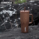 CORKCICLE.可密封吸管保溫杯高顏值大容量車載戶外不銹鋼水杯木時代650ml