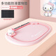 Hello Kitty 庫洛米汽車(chē)防滑墊中控臺多功能停車(chē)牌裝飾車(chē)載擺件手機耐高溫墊 Kitty 西柚粉【防滑墊+號碼牌】