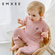 嫚熙（EMXEE）.嬰童短袖短褲套裝夏季男女寶寶衣服透氣天絲棉運動(dòng)套裝休閑外穿 藕粉色【短袖長(cháng)褲】 110 cm
