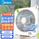 美的（Midea）電風(fēng)扇臺(tái)式家用客廳臺(tái)扇大風(fēng)力學(xué)生宿舍臺(tái)式轉(zhuǎn)頁(yè)扇辦公室桌面電風(fēng)扇便攜式落地扇KYT25-22MW