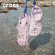 卡駱馳crocs洞洞鞋貝雅男鞋女鞋輕便耐磨一腳蹬拖鞋休閑鞋|10126 裸粉-6PI 37 /38(230mm)