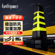趣行反光路錐塑料方錐 黑黃斜紋專(zhuān)用車(chē)位錐桶 障警示柱交通設施