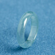 TIMESWIND天然A貨翡翠藍水戒指冰透男女款玉石指環(huán) 翡翠 藍水戒指 內徑17mm