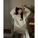 思莉太太 SLEEP TIGHT情侶睡衣春秋款女2025新款純棉長(cháng)袖可愛(ài)小狗網(wǎng)紅風(fēng)大碼男士家居服 HZ2912-女款 L