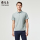 雅戈爾 POLO男士 2025夏季青年商務(wù)休閑短袖高端POLO衫 淺灰 L