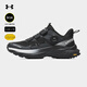 安德瑪越野跑鞋男戶(hù)外登山鞋男女同款BOA防滑緩震透氣徒步鞋 漫暮黑 42