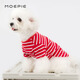 MOEPIE狗狗衣服寵物泰迪貓咪衣服金毛大中小型犬薄款四季通用&新疆棉 紅色 XL（推薦11-14斤）
