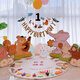 優(yōu)益貝KT板寶寶兒童生日百天滿(mǎn)月周歲抓周卡通拍照男孩女孩裝飾森系布置 手繪森林音樂(lè )會(huì )KT板全套+氣球+地毯+抓周軟膠道具