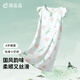 頂瓜瓜女童睡裙新中式國風(fēng)公主風(fēng)仿真絲兒童睡衣中大童家居服 綠色  140