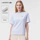 LACOSTE法國鱷魚(yú)女裝25春夏新款時(shí)尚寬松休閑舒適純棉短袖T恤|TF7215 T01/淺藍色 XS /155
