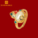 宮典國(guó)潮福祿項(xiàng)鏈女玉石葫蘆銀寶石招財(cái)旺財(cái)?shù)鯄嬌斩Y物送生日禮物 福祿（戒指）