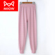 貓人大碼秋褲女純棉高腰寬松加肥加大中老年媽媽線(xiàn)褲內穿保暖印花襯褲 0097-2粉色 均碼 110：建議160-195斤