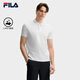 FILA 領(lǐng)航POLO|斐樂(lè)官方男裝針織短袖POLO衫2025夏季新款商務(wù)休閑上衣 標(biāo)準(zhǔn)白-WT XL 180/100A/XL