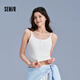 森馬（Semir）背心女短款顯瘦小個(gè)子夏季2025簡(jiǎn)約風(fēng)亨利領(lǐng)緊身吊帶109325102003