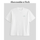 ABERCROMBIE & FITCH男裝女裝情侶裝25夏季小麋鹿美式寬松圓領短袖T恤KI124-5187 白色 L (180/108A)