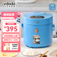 vdada日本進(jìn)口1.6L迷你型小電飯煲1-2-3人家用不粘鍋內膽多功能智能蒸米煮粥煲湯燉煮一體單人小電飯鍋 露草藍 1.6L 220*230*217mm