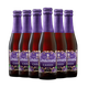 Lindemans林德曼 黑加侖啤酒 250ml*6瓶 精釀果啤 比利時進口 低度微醺
