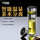 TDE智能溫顯高硼硅雙層玻璃杯茶水分離茶倉(cāng)男女商務(wù)辦公車載泡茶水杯