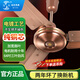 遠東大風(fēng)力吊扇電風(fēng)扇工業(yè)樓頂扇純銅家用商用吸頂風(fēng)扇 64寸1.6米三葉紅古銅壁控【純銅電機】