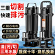 溫特雷特切割式污水泵抽糞機(jī)農(nóng)村220V家用抽水泵帶刀片泥漿泵化糞池排污泵 550瓦【切割泵】1寸+ 10米管