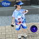 迪士尼（Disney）2025帶燈款夏季男童套裝哪吒衣服夏裝新款短袖兒童速干寶寶兩件套 敖丙  閃燈款 140 建議身高130-140cm