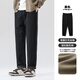 布衣傳說(shuō) 萊賽爾天絲棉 秋冬加絨休閑褲子男款寬松直筒百搭錐形長(cháng)褲 黑色秋款 XL