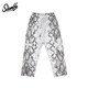 SLAMBLE美式直筒高彈運動(dòng)休閑籃球衛褲男女滿(mǎn)印潮寬松個(gè)性情侶長(cháng)褲 蛇紋 S