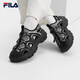 FILA 斐樂涼鞋女鞋復(fù)古涼拖鞋2025夏季新款貓爪5涼鞋戶外運(yùn)動(dòng)沙灘鞋 黑/燧石灰-BA 37.5