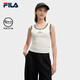 FILA 楊冪同款|斐樂官方女裝針織背心2025夏新款時(shí)尚簡約休閑修身內(nèi)搭 云菇白-WT L 170/88A/L