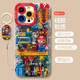 夲貝（taobei） 適用蘋(píng)果16/pro/max手機(jī)殼 iPhone16plus全包防摔新款卡通16e機(jī)械風(fēng)天使眼硅膠軟殼馬里奧樂(lè)高男 【古董白】馬里奧積木-贈(zèng)膜+指環(huán) 蘋(píng)果16